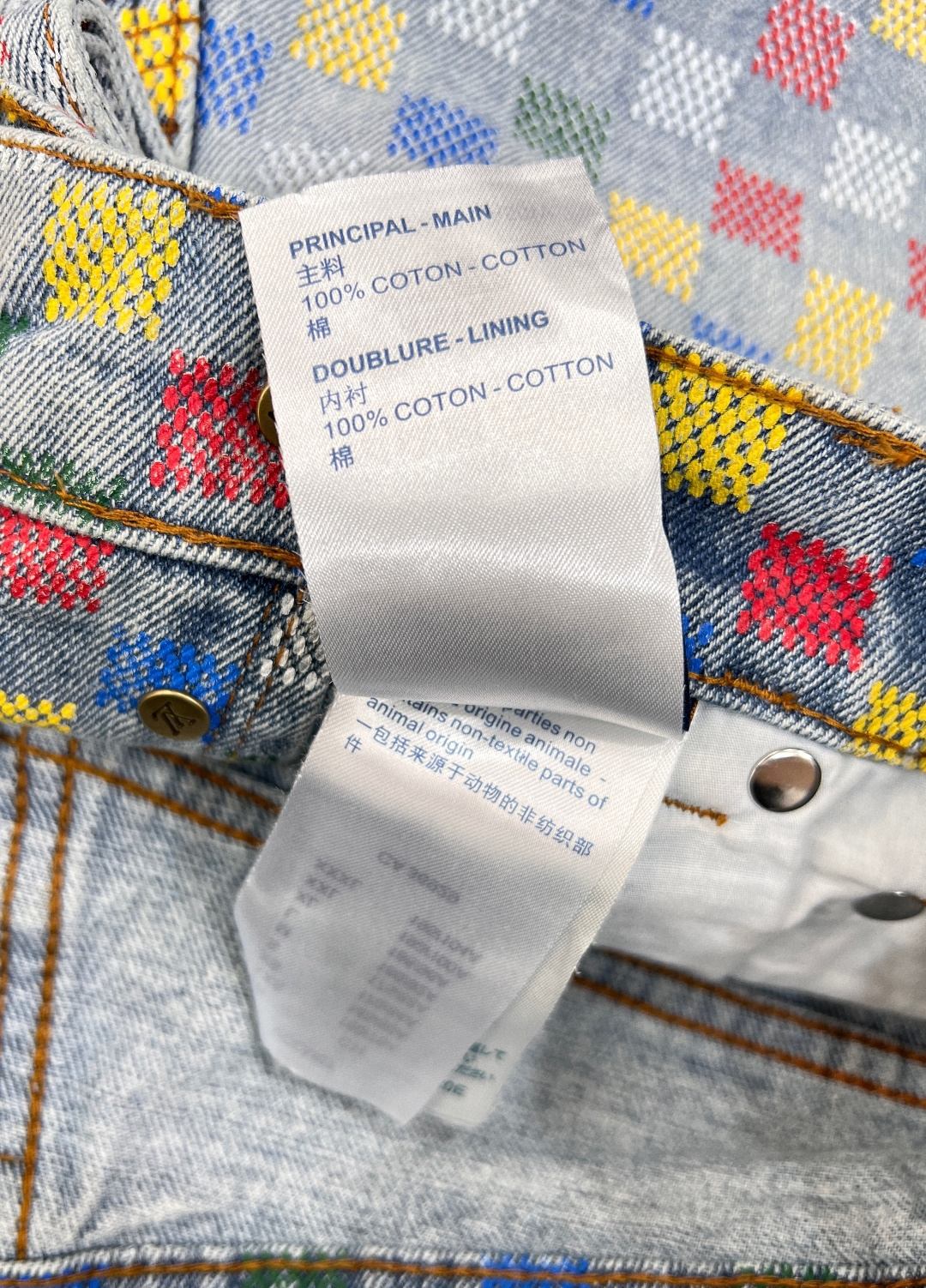 🆕LOUIS VUITTON2025SS春夏新品 1v年度神裤来了，彩色棋盘格设计，我愿称之为1v年度神