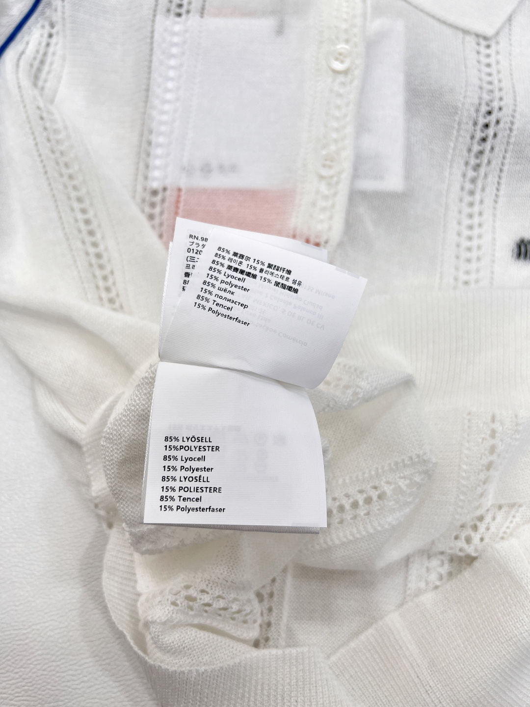 🆕Miumiu2025新款插肩条纹针织短袖，定制YB纱线织造 质感高级光泽舒适 针织翻领半开襟上衣剪裁 