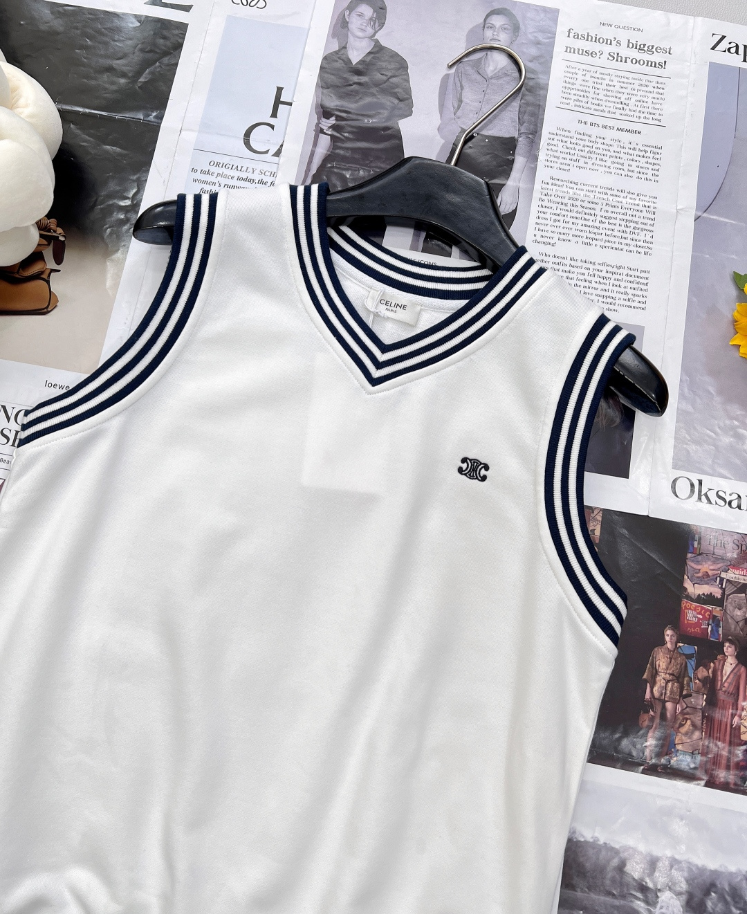 🆕Celine 25FW🇲🇹新款拼色校服马甲，这一季的品每一件都ok✂️✂️太太太好看啦！一眼便爱上..