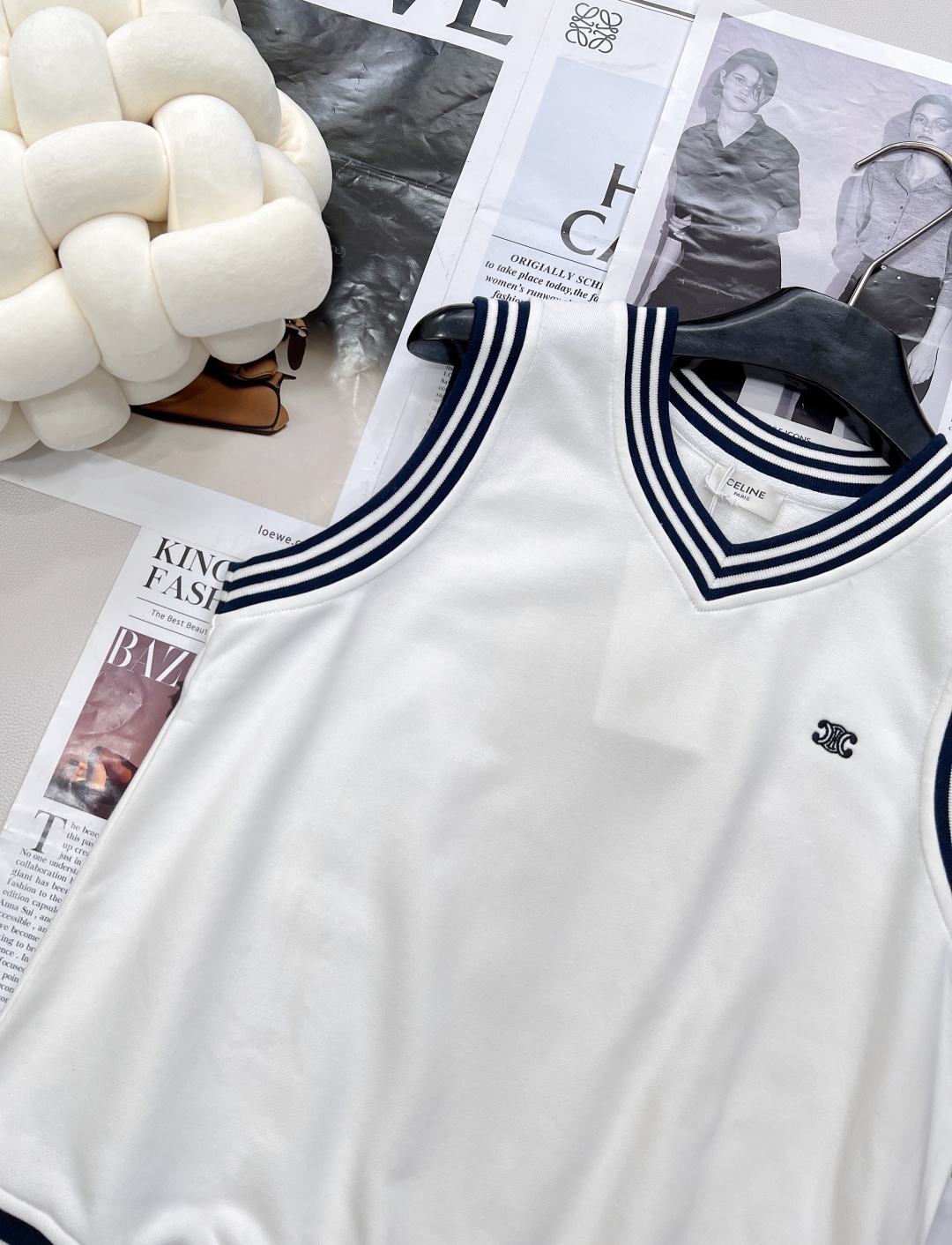 🆕Celine 25FW🇲🇹新款拼色校服马甲，这一季的品每一件都ok✂️✂️太太太好看啦！一眼便爱上..