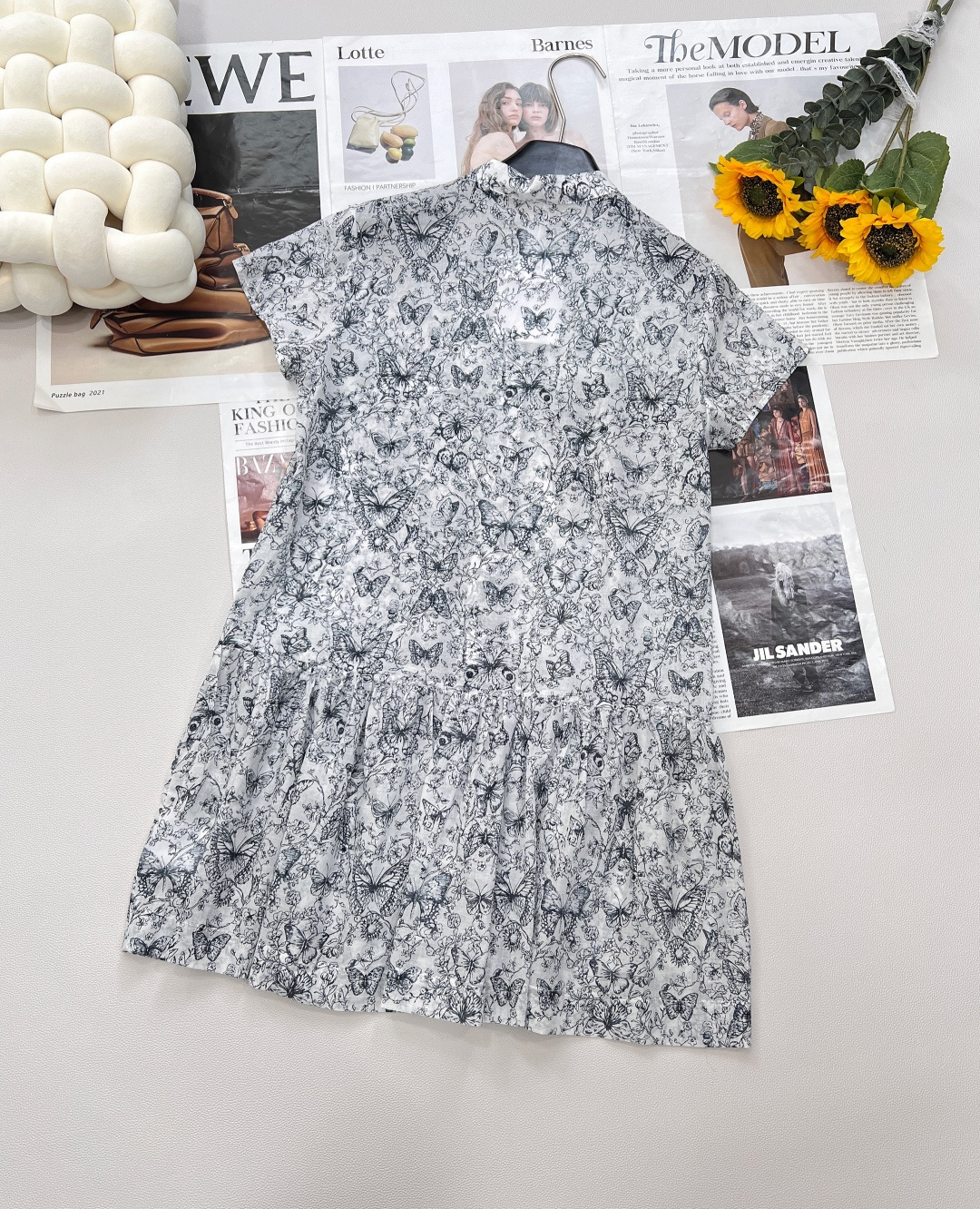 🆕DIRSS新品印花泡泡袖连衣裙，采用定制YB斜纹全棉面料，透气亲肤，带来极致舒适体验，彰显品质格调。-