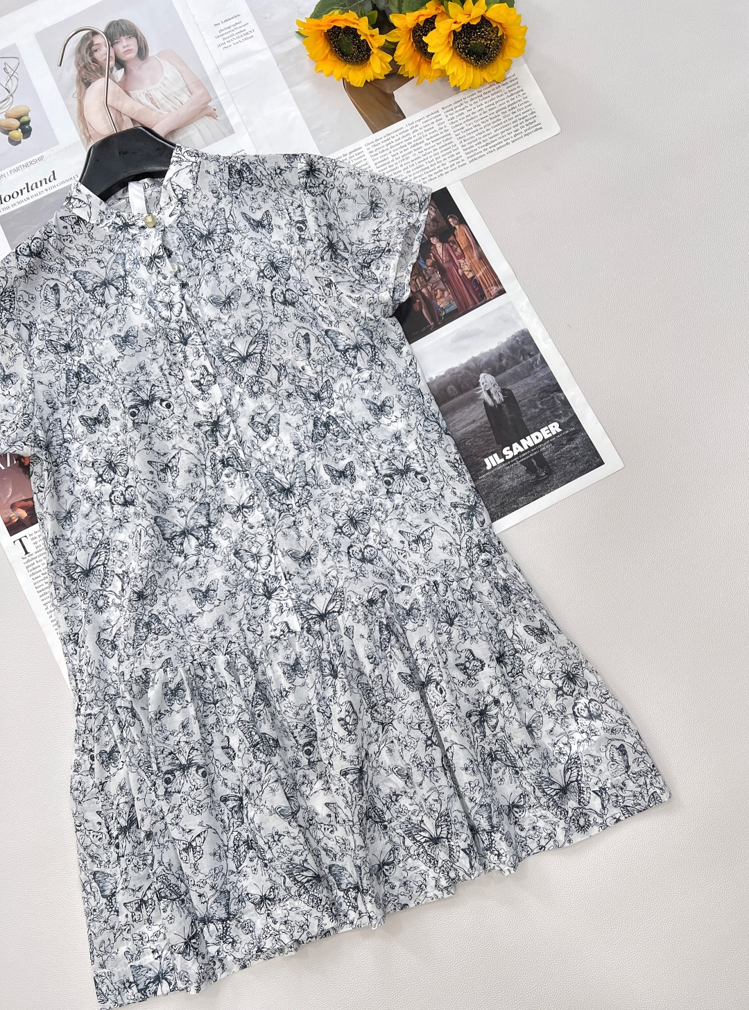 🆕DIRSS新品印花泡泡袖连衣裙，采用定制YB斜纹全棉面料，透气亲肤，带来极致舒适体验，彰显品质格调。-