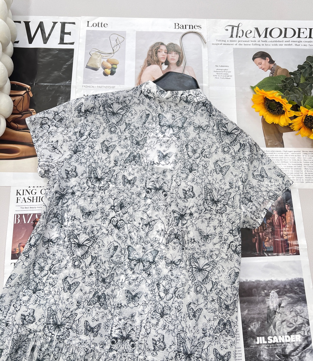 🆕DIRSS新品印花泡泡袖连衣裙，采用定制YB斜纹全棉面料，透气亲肤，带来极致舒适体验，彰显品质格调。-