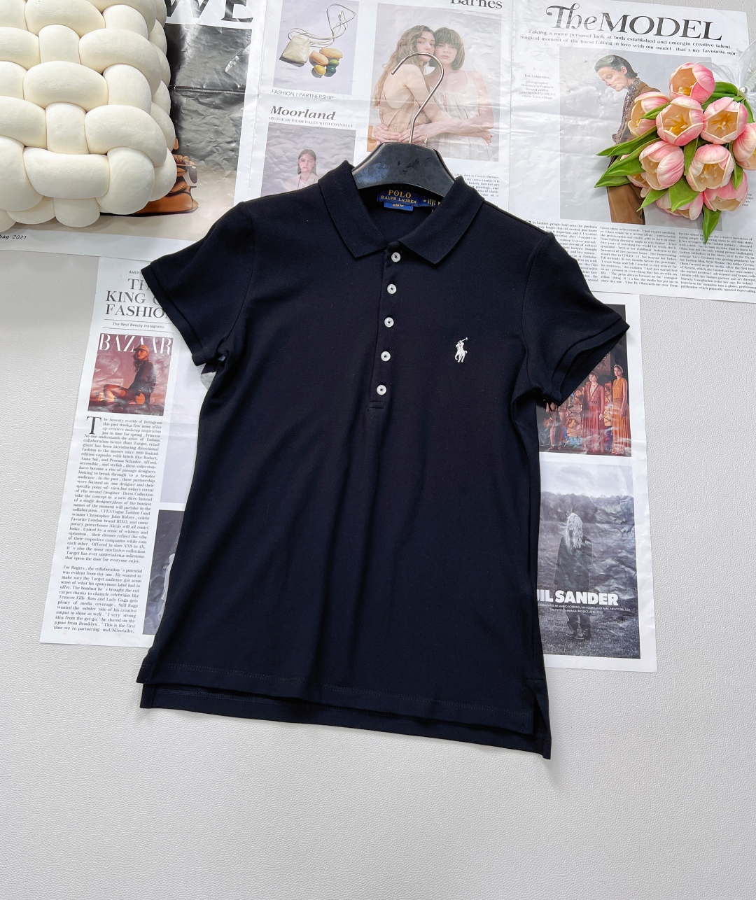 🆕Ralph Lauren拉夫劳伦5粒扣女士刺绣翻领POLO衫彰显自由活力，简洁的版型，无论是单穿还是作