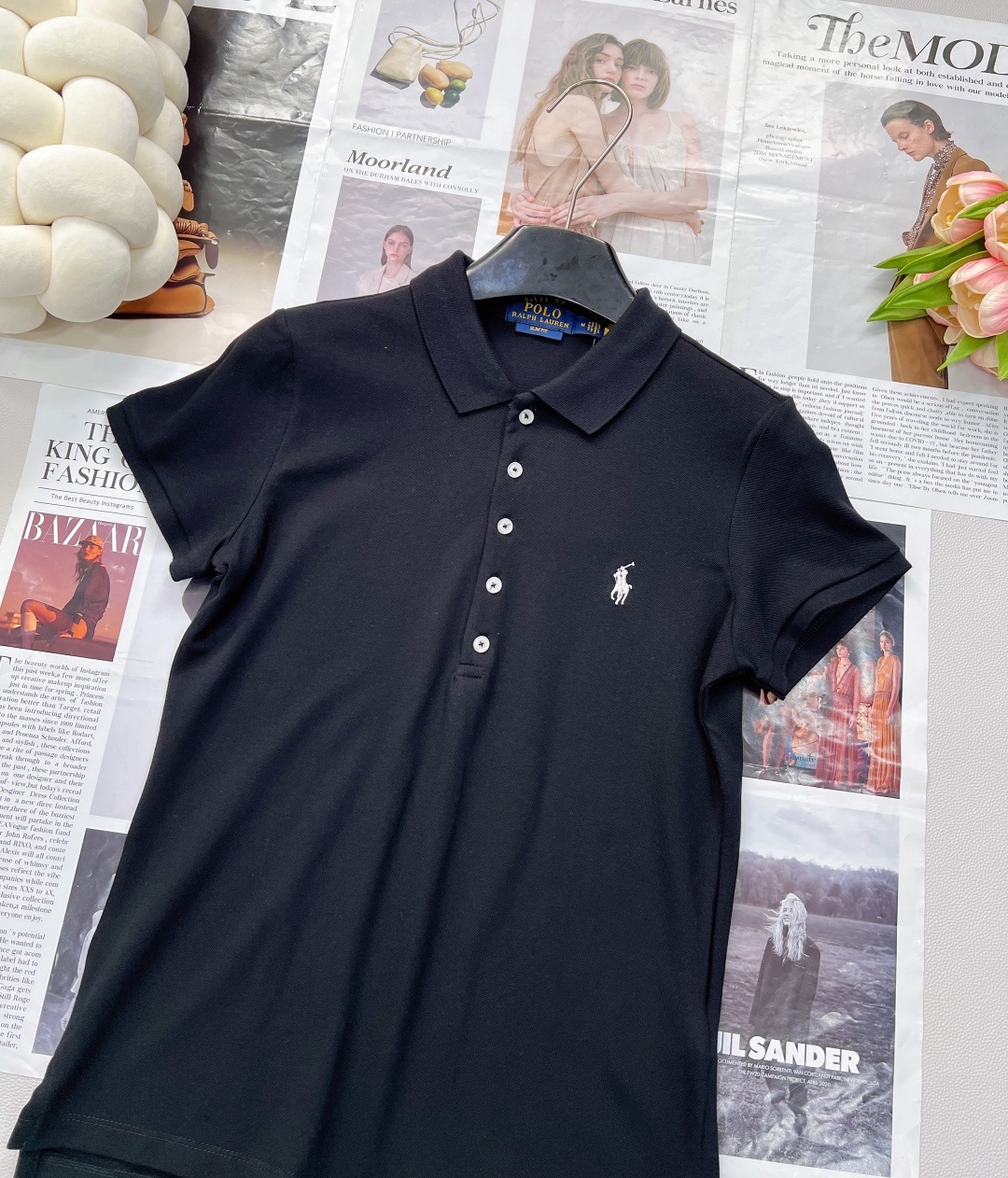 🆕Ralph Lauren拉夫劳伦5粒扣女士刺绣翻领POLO衫彰显自由活力,简洁的版型,无论是单穿还是作