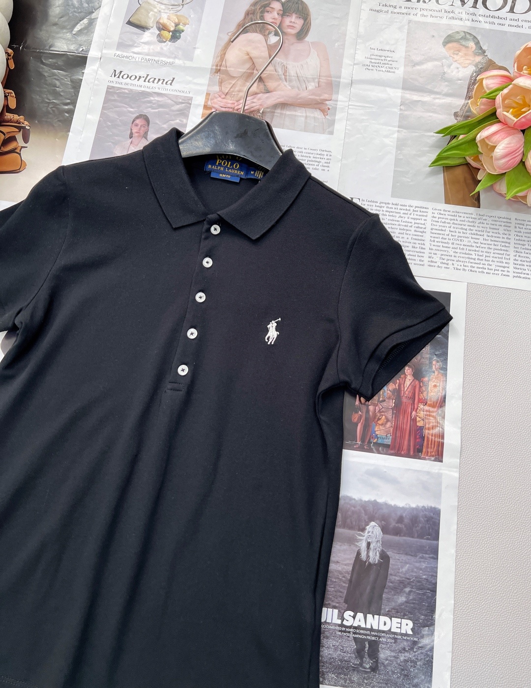 🆕Ralph Lauren拉夫劳伦5粒扣女士刺绣翻领POLO衫彰显自由活力,简洁的版型,无论是单穿还是作