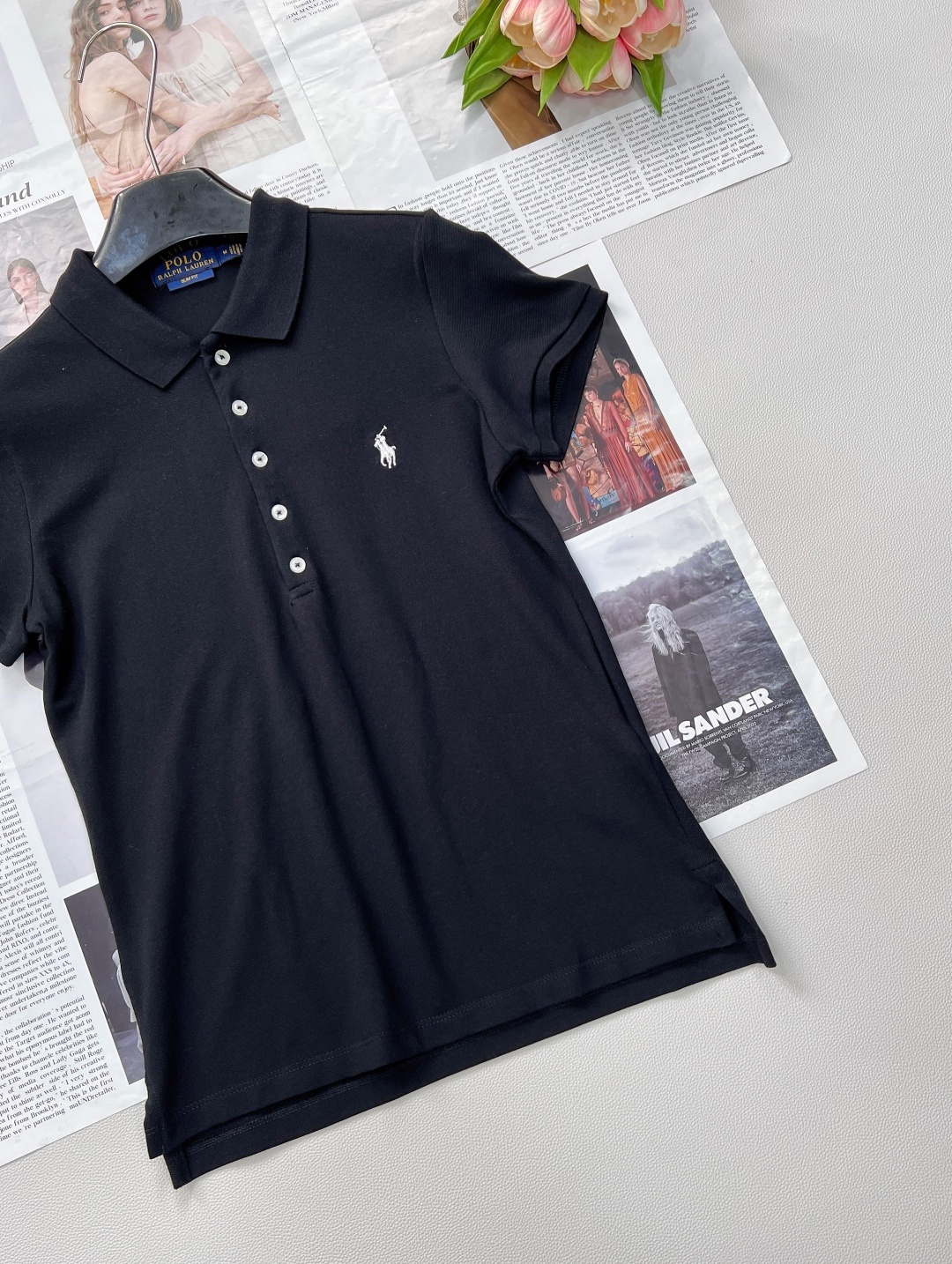 🆕Ralph Lauren拉夫劳伦5粒扣女士刺绣翻领POLO衫彰显自由活力,简洁的版型,无论是单穿还是作