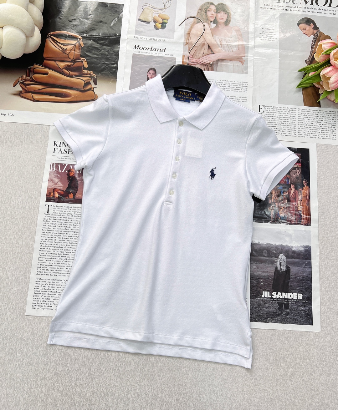 🆕Ralph Lauren拉夫劳伦5粒扣女士刺绣翻领POLO衫彰显自由活力，简洁的版型，无论是单穿还是作