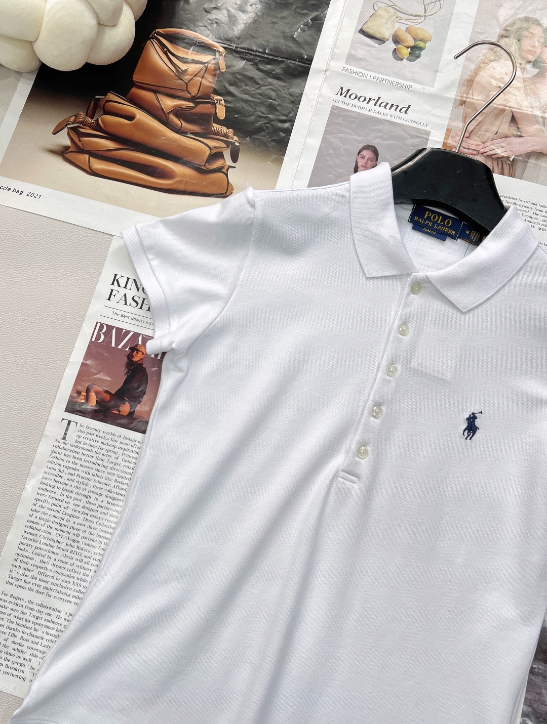 🆕Ralph Lauren拉夫劳伦5粒扣女士刺绣翻领POLO衫彰显自由活力,简洁的版型,无论是单穿还是作