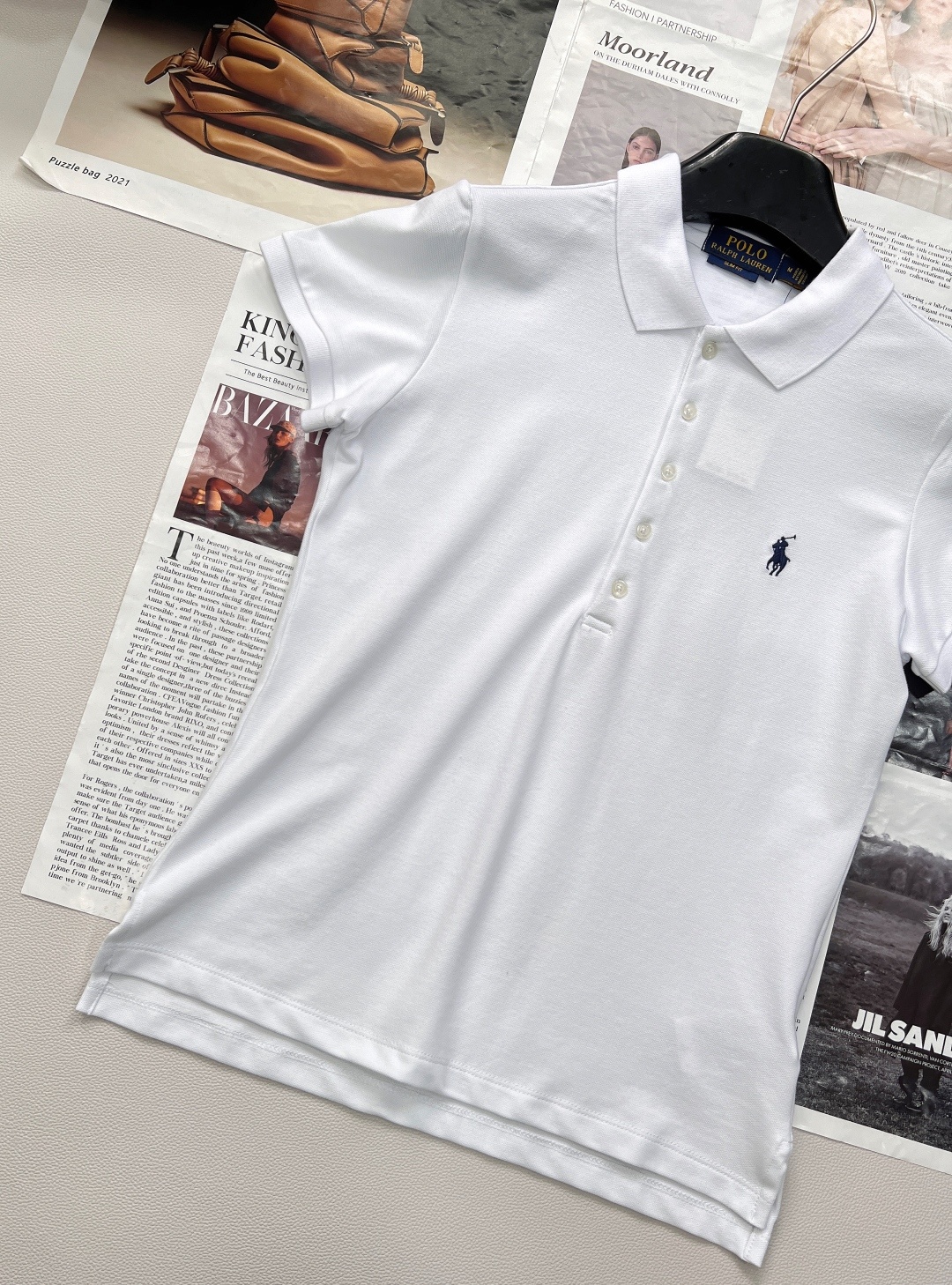 🆕Ralph Lauren拉夫劳伦5粒扣女士刺绣翻领POLO衫彰显自由活力,简洁的版型,无论是单穿还是作