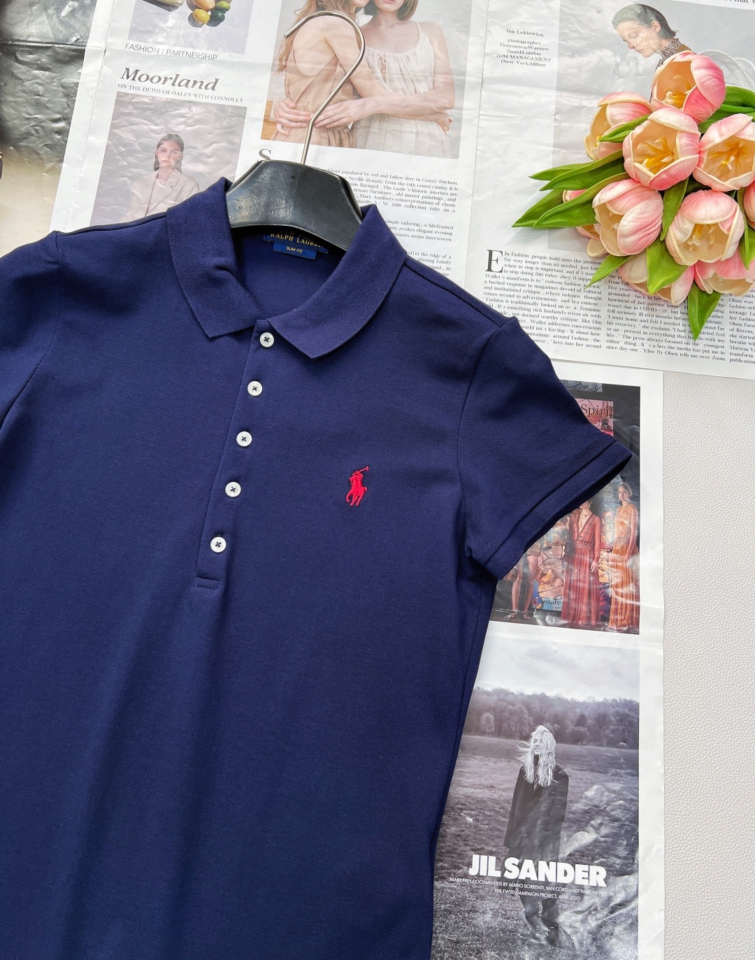 🆕Ralph Lauren拉夫劳伦5粒扣女士刺绣翻领POLO衫彰显自由活力,简洁的版型,无论是单穿还是作