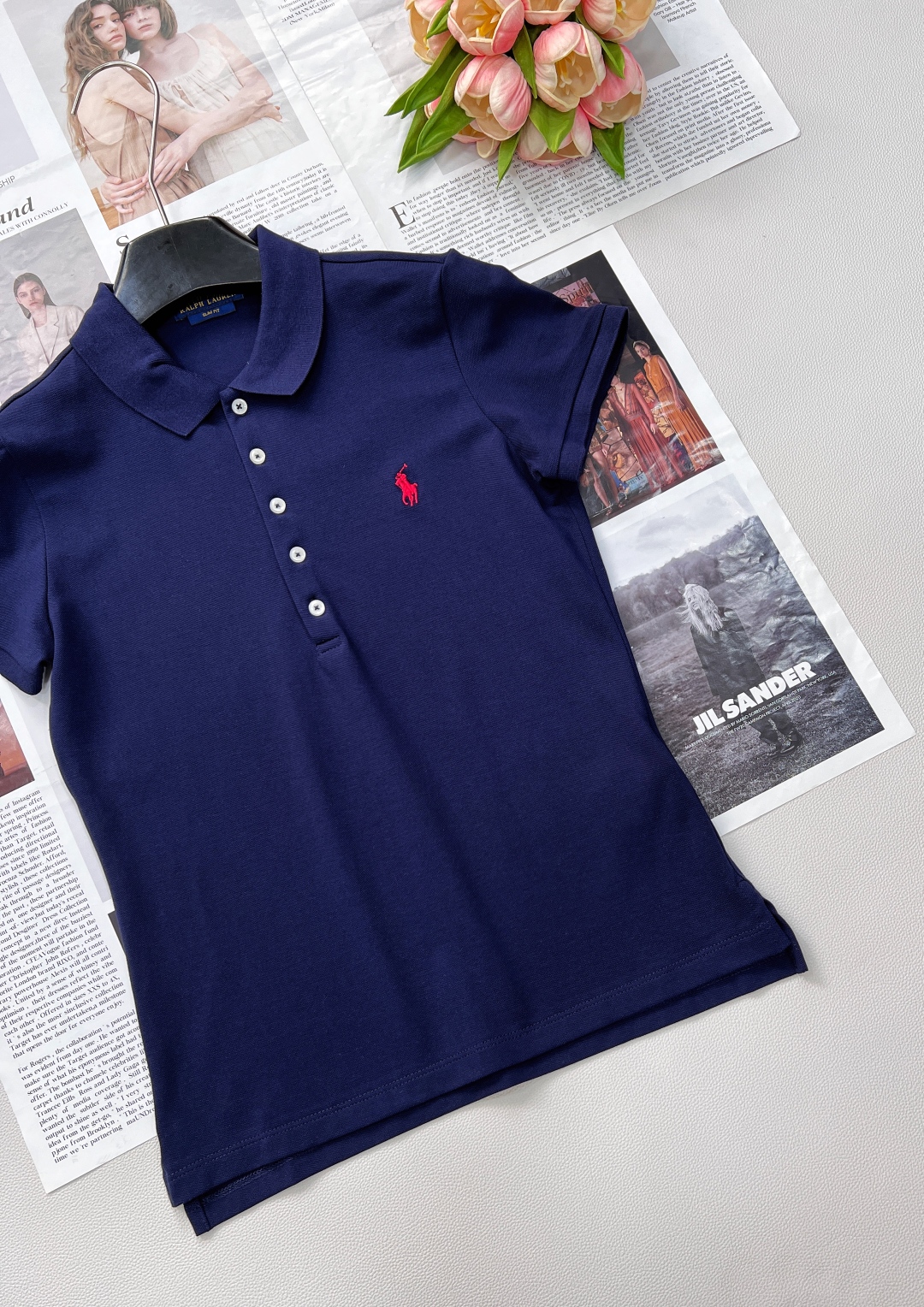 🆕Ralph Lauren拉夫劳伦5粒扣女士刺绣翻领POLO衫彰显自由活力,简洁的版型,无论是单穿还是作