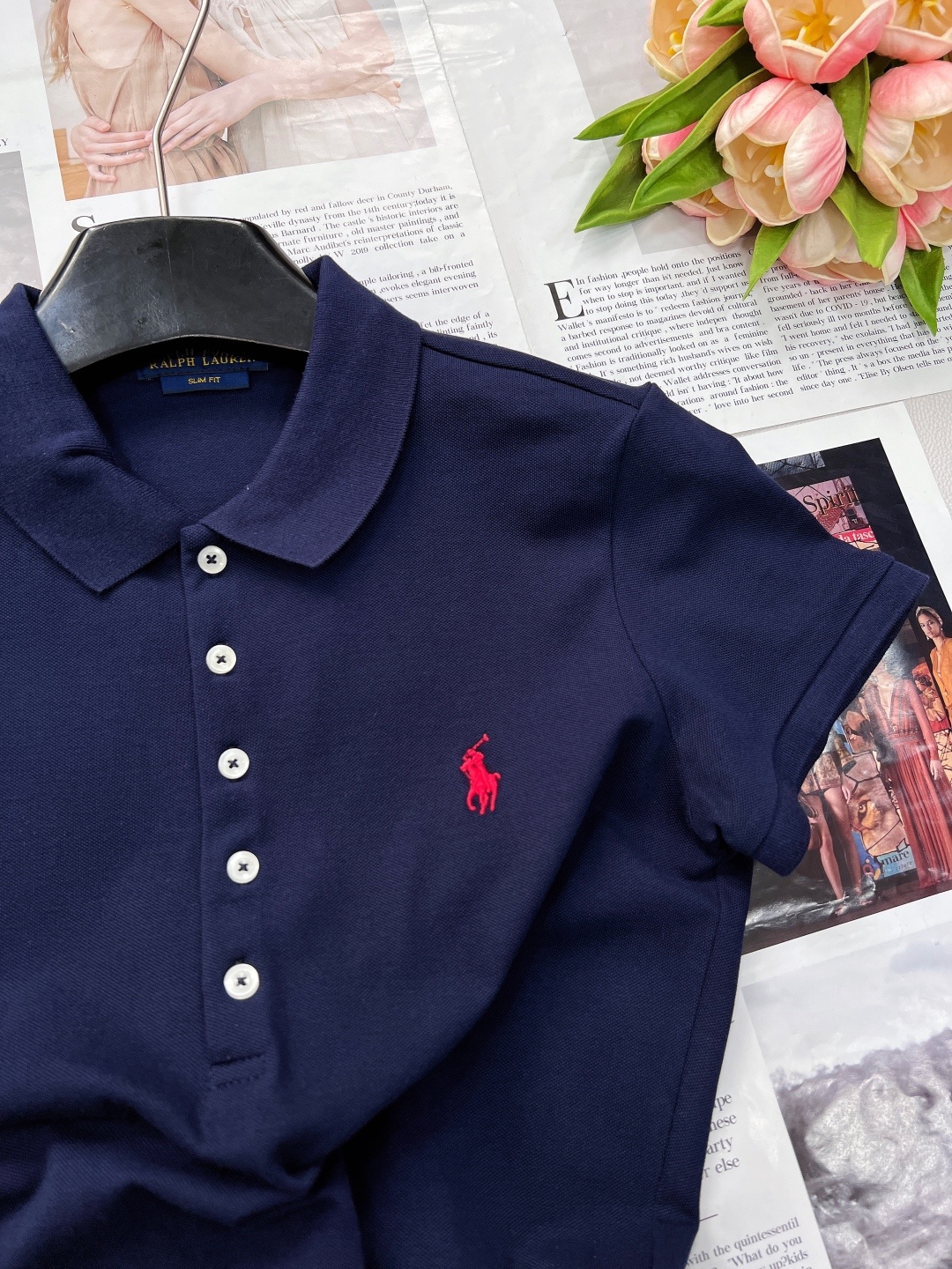 🆕Ralph Lauren拉夫劳伦5粒扣女士刺绣翻领POLO衫彰显自由活力,简洁的版型,无论是单穿还是作