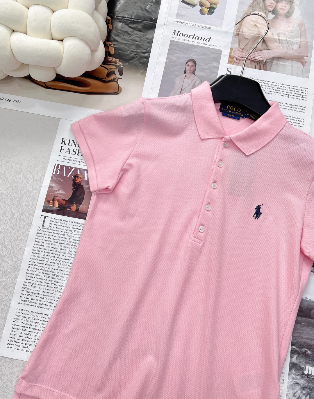 🆕Ralph Lauren拉夫劳伦5粒扣女士刺绣翻领POLO衫彰显自由活力，简洁的版型，无论是单穿还是作