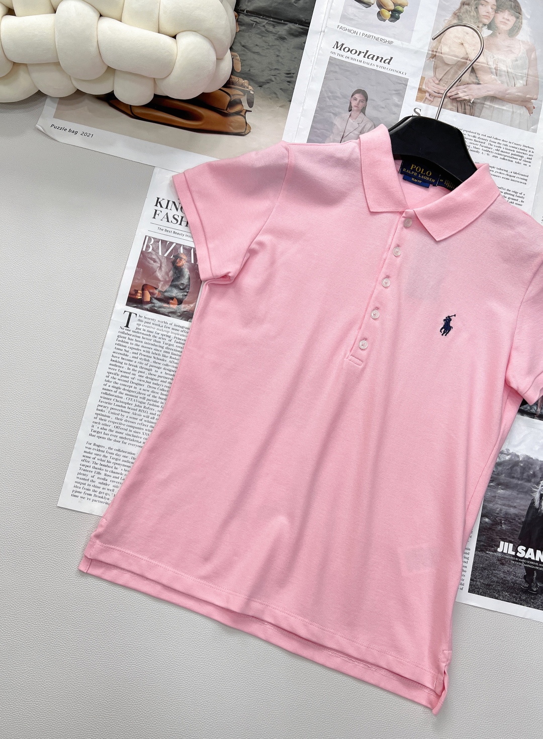 🆕Ralph Lauren拉夫劳伦5粒扣女士刺绣翻领POLO衫彰显自由活力，简洁的版型，无论是单穿还是作