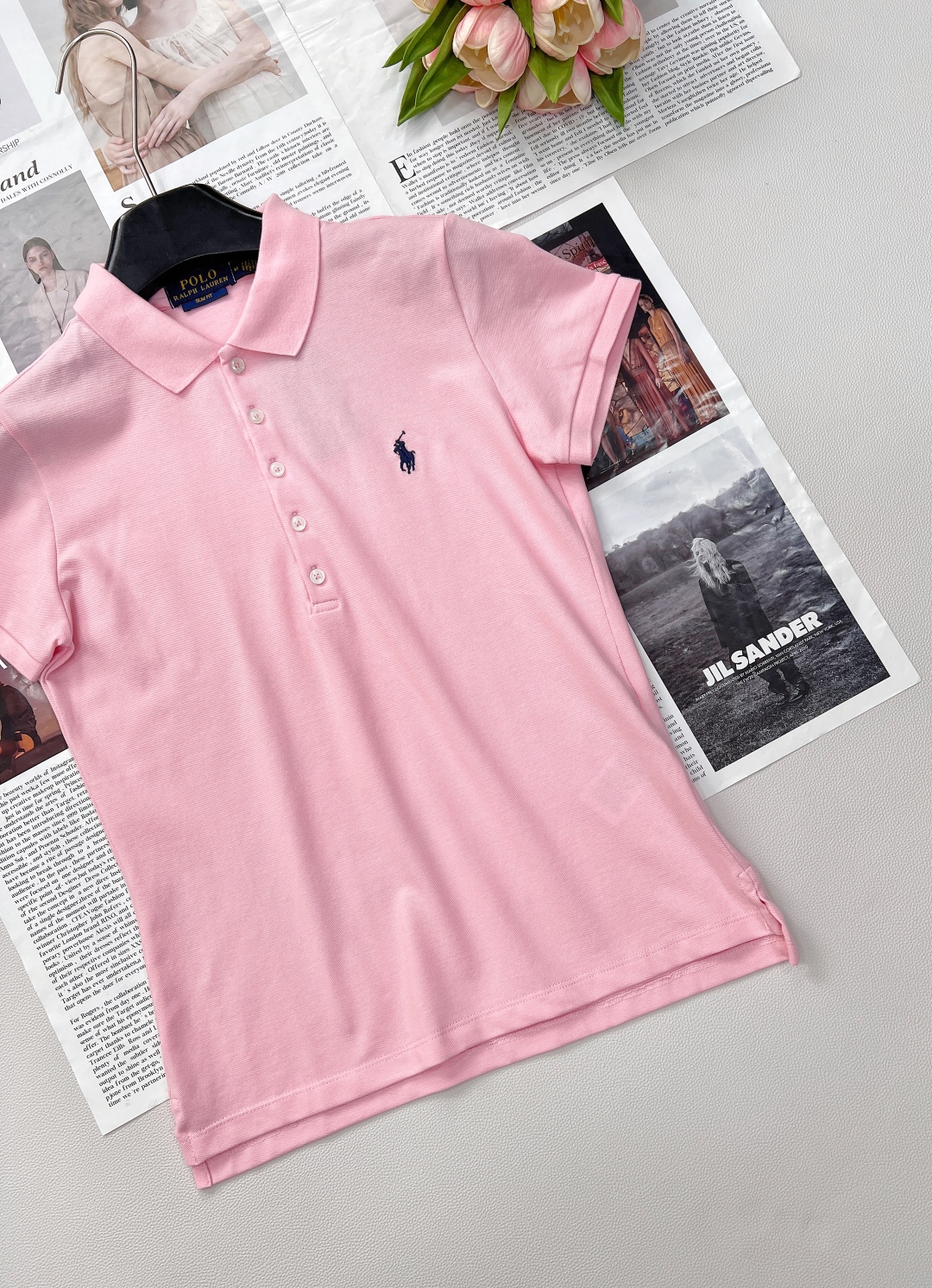 🆕Ralph Lauren拉夫劳伦5粒扣女士刺绣翻领POLO衫彰显自由活力，简洁的版型，无论是单穿还是作