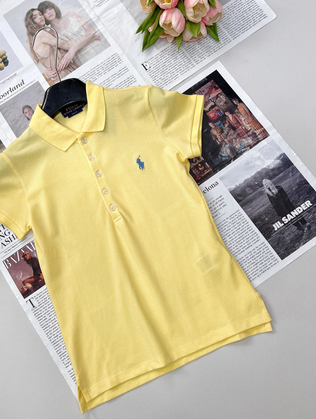 🆕Ralph Lauren拉夫劳伦5粒扣女士刺绣翻领POLO衫彰显自由活力，简洁的版型，无论是单穿还是作