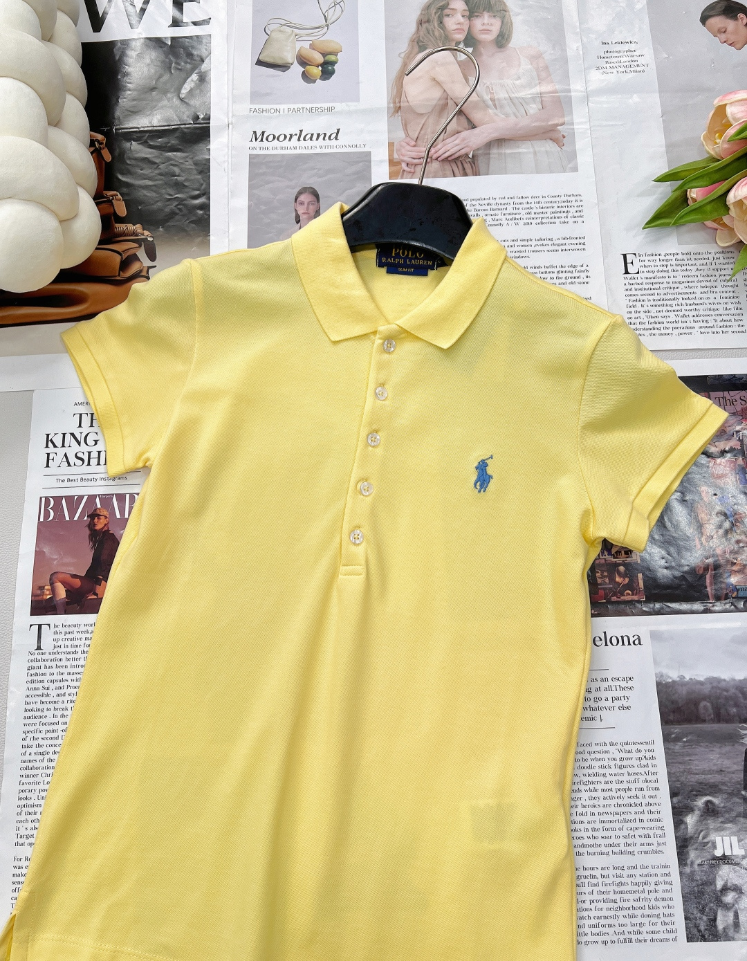 🆕Ralph Lauren拉夫劳伦5粒扣女士刺绣翻领POLO衫彰显自由活力，简洁的版型，无论是单穿还是作