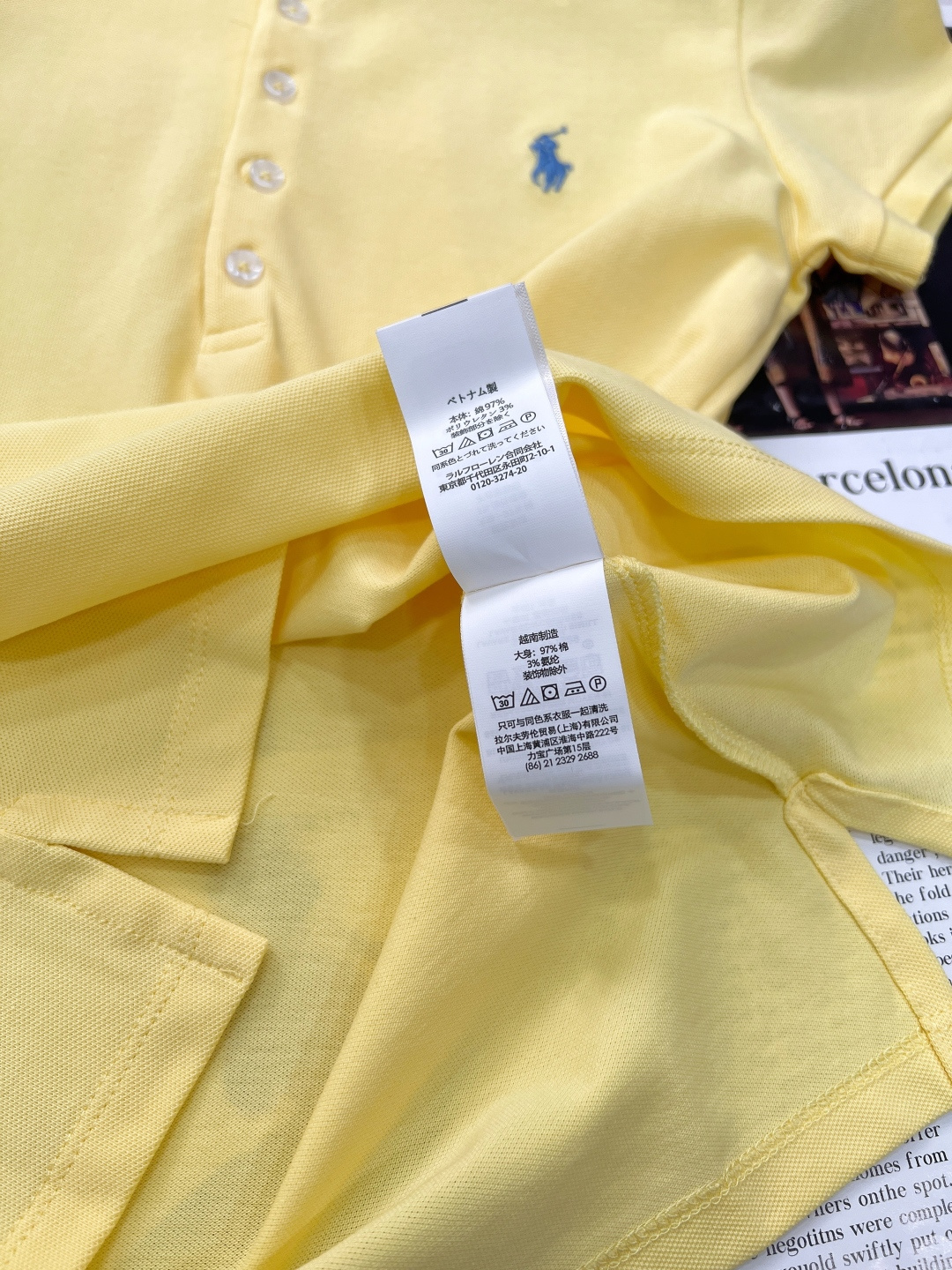 🆕Ralph Lauren拉夫劳伦5粒扣女士刺绣翻领POLO衫彰显自由活力，简洁的版型，无论是单穿还是作