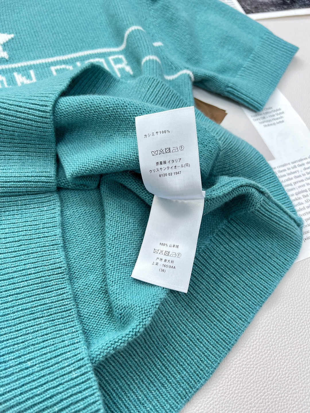 🆕Dior新款星星针织短袖，定制YB羊绒纱线织造 质感高级 舒适柔软 圆领短袖上衣剪裁 密实针织细腻凸显