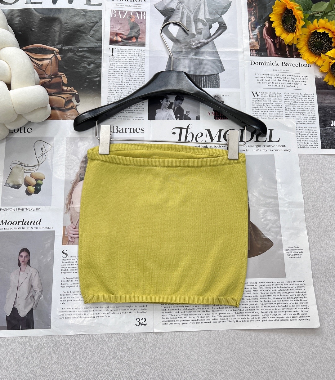 🆕Miumiu25Ss春夏新款短款抹胸背心丨⚠独家yb开发!高版出品!高级多巴胺配色字母logo贴片点缀