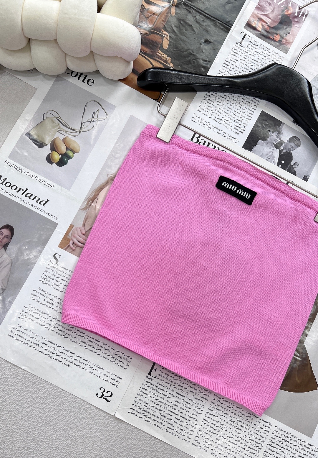 🆕Miumiu25Ss春夏新款短款抹胸背心丨⚠独家yb开发!高版出品!高级多巴胺配色字母logo贴片点缀