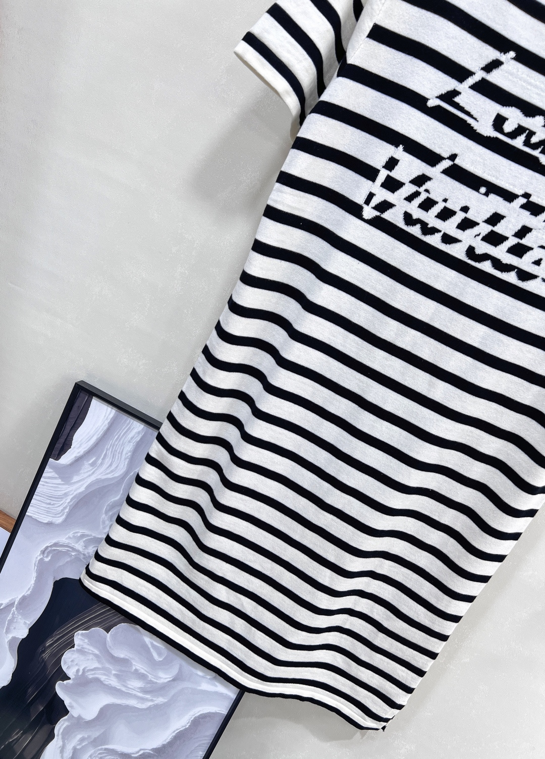 🆕Louis Vuitton2025新款条纹针织连衣裙，定制YB全棉纱线织造 透气舒适 质感十足 廓形宽