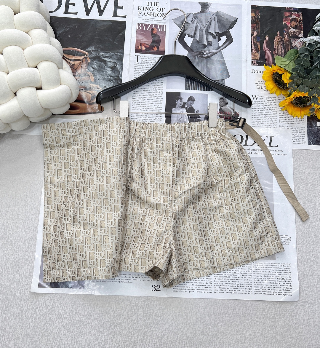 🆕DIOR新款老花提花裤裙，老花满印自带高级滤镜，度假风拉满⛱️A字版型藏肉buff叠满，正面半裙视觉秒