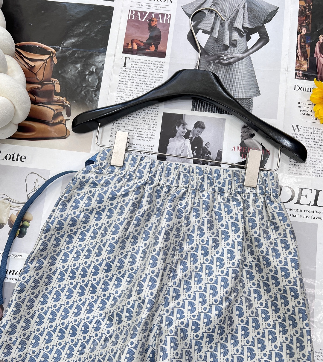 🆕DIOR新款老花提花裤裙，老花满印自带高级滤镜，度假风拉满⛱️A字版型藏肉buff叠满，正面半裙视觉秒