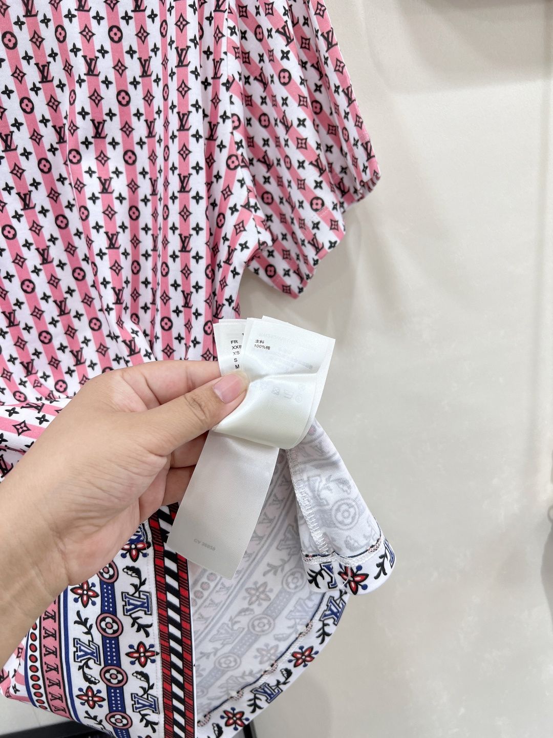 🆕Louis Vuitton2025新款老花印花链条短袖T恤定制YB丝光全棉材质 透气舒适 质感十足 宽