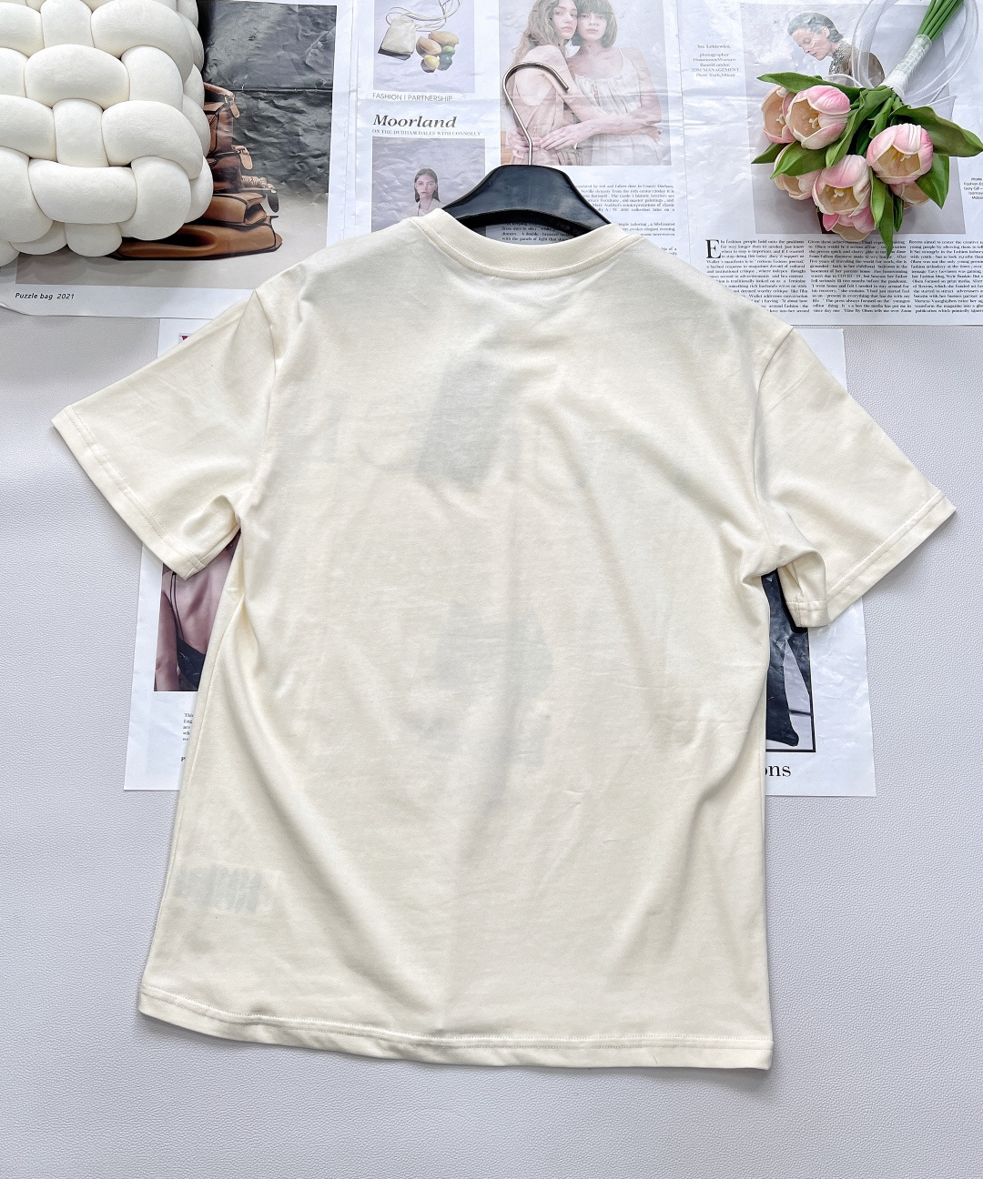 🆕 Gucci 可爱猫咪印花短袖T恤定制280克同缸染面料 手感非常舒服 上身亲肤舒适！！特别活力又阳光