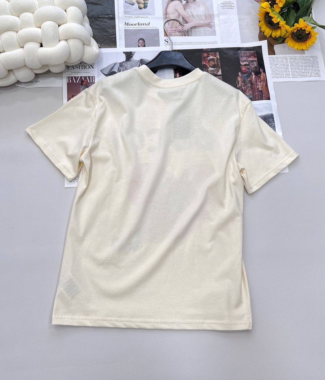 🆕 Gucci 可爱猫咪爱心印花短袖T恤定制280克同缸染面料 手感非常舒服 上身亲肤舒适！！特别活力又