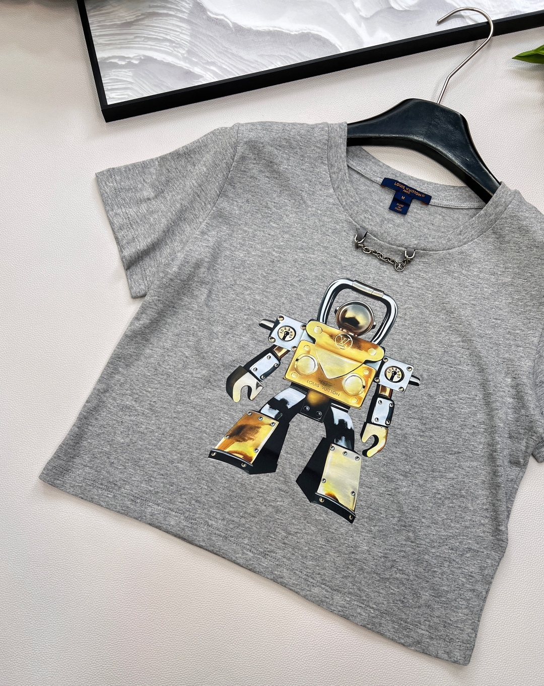 🆕Louis Vuitt*n 25Ss春夏新款 金属机器人MONOGRAM图标短袖T恤丨⚠独家yb开发！