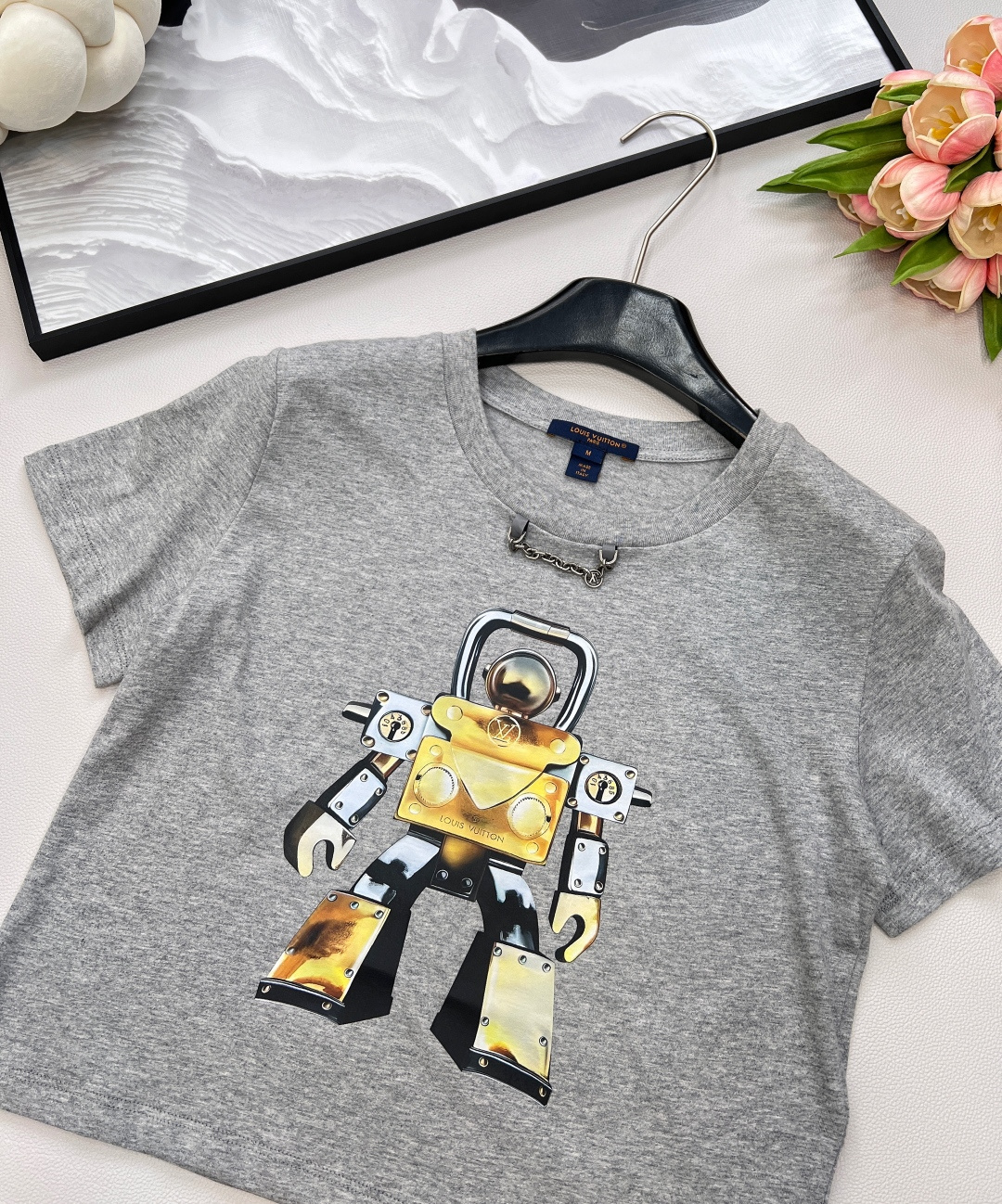 🆕Louis Vuitt*n 25Ss春夏新款 金属机器人MONOGRAM图标短袖T恤丨⚠独家yb开发！