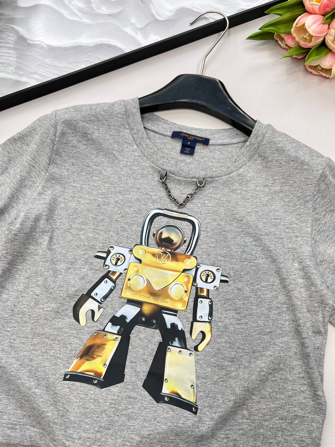 🆕Louis Vuitt*n 25Ss春夏新款 金属机器人MONOGRAM图标短袖T恤丨⚠独家yb开发！