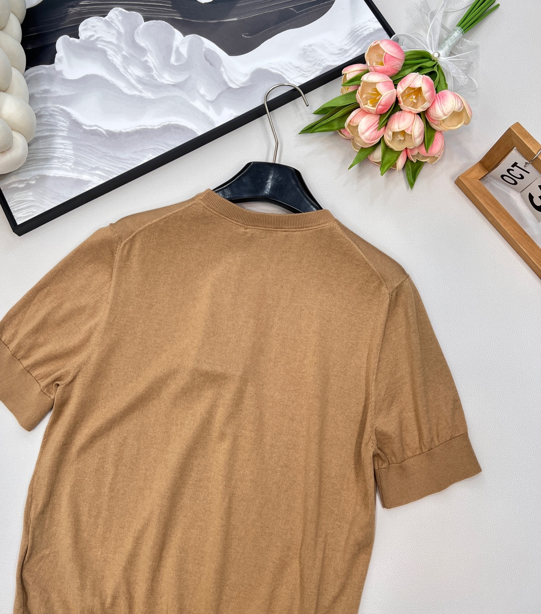 🆕Gucci2025新款徽标字母针织短袖，定制YB丝毛纱线织造 柔软亲肤 舒适有型 圆领针织短袖剪裁 美