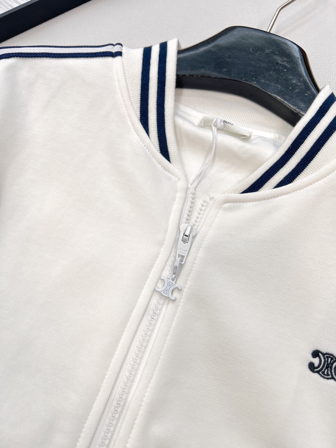 🆕Celine2025新款刺绣logo徽标织带撞色休闲夹克定制YB进口材质 质感高级 品相十足 经典棒球