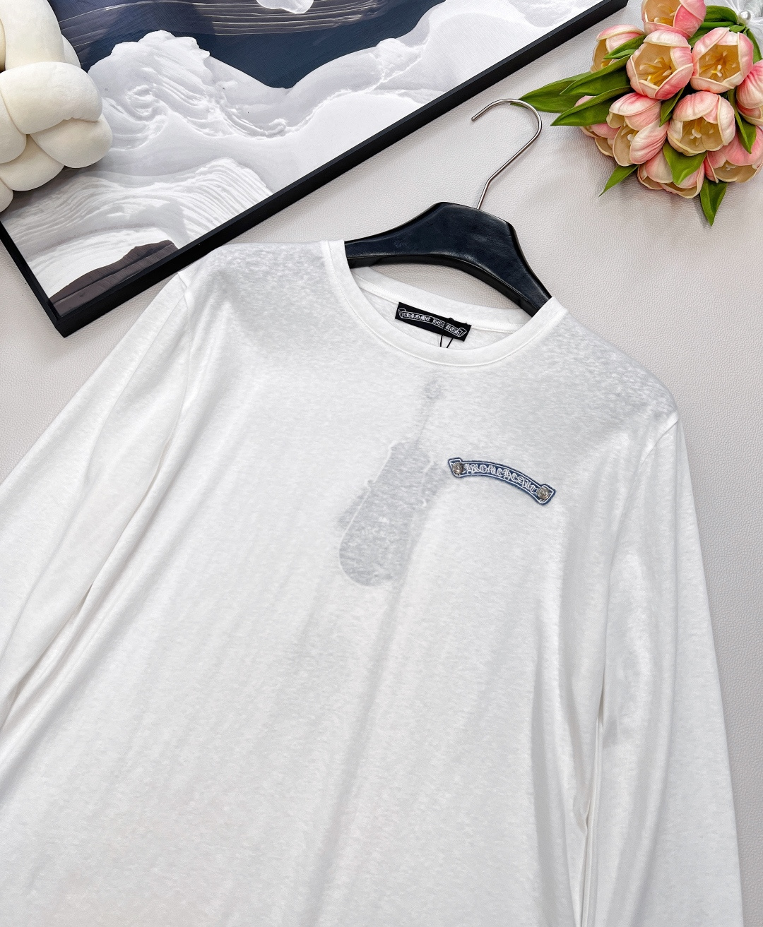 🆕Chrome Hearts 新款字母刺绣贴片防晒打底衫，经典纯白底色，简约又高级，轻松适配各种穿搭风格