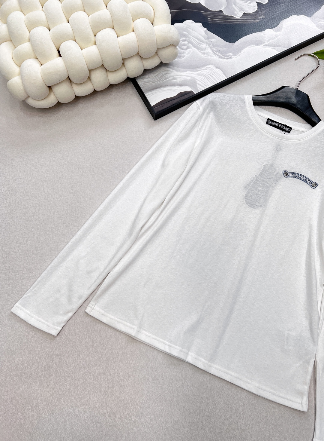 🆕Chrome Hearts 新款字母刺绣贴片防晒打底衫，经典纯白底色，简约又高级，轻松适配各种穿搭风格