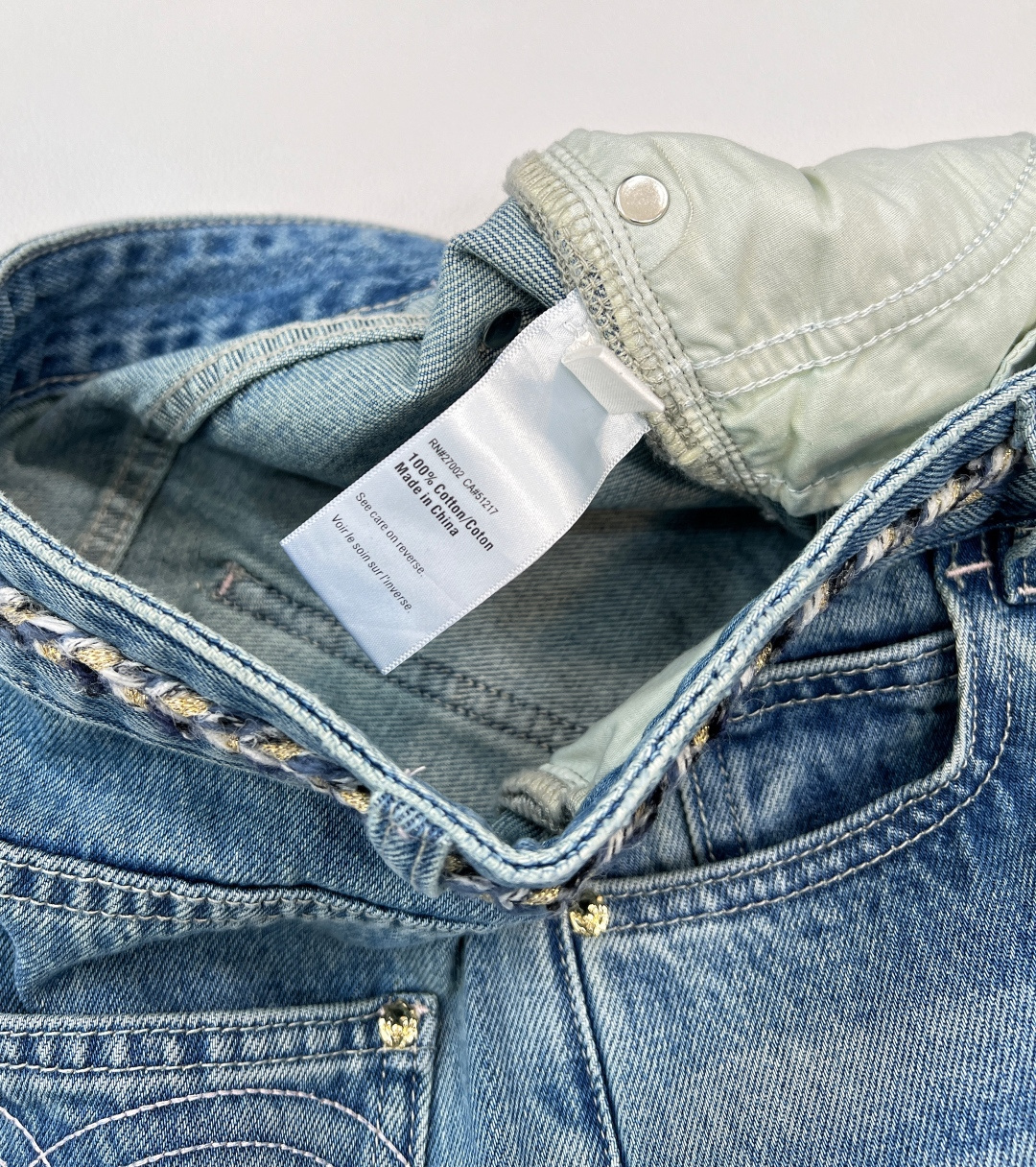 🆕CHANEL新款小香新款贵气奢感重工编织腰带装饰直筒阔腿牛仔裤手工编织混金丝麻绳腰带装饰很贵气！一比一