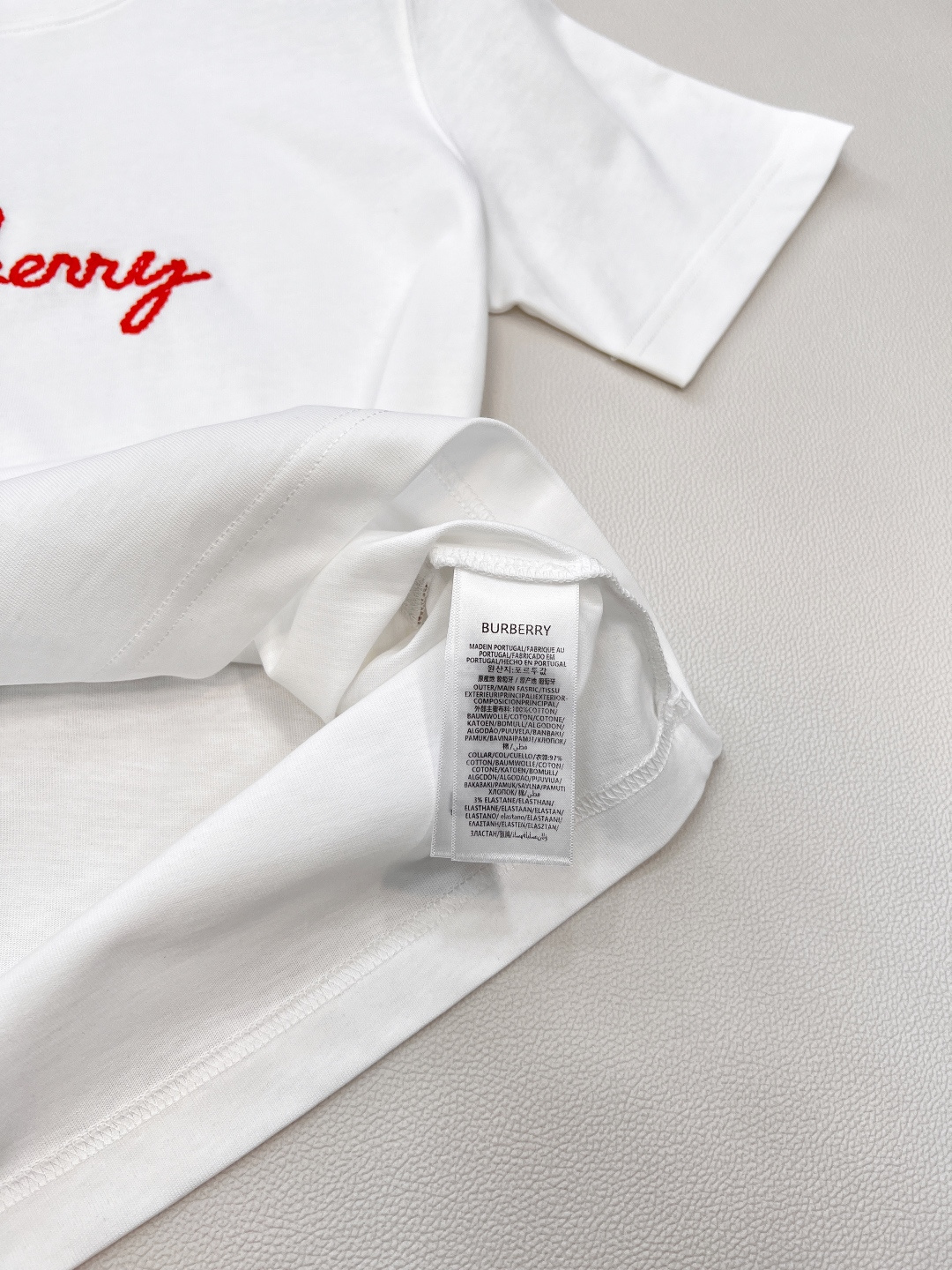 🆕Burberry 25Ss春夏新款 格纹爱心字母刺绣圆领短袖T恤丨⚠独家yb开发！高版出品！！💗真的很