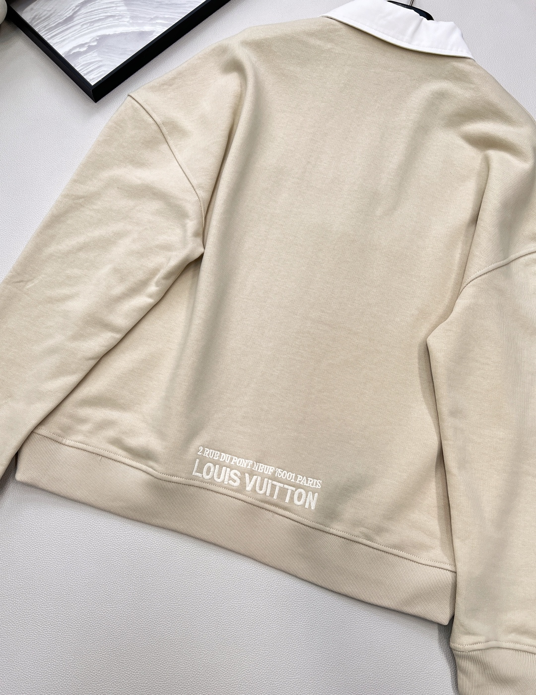 🆕LouisVuitton25Fw早秋新款字母绣花拉链翻领卫衣丨⚠独家yb开发！高版出品！面料采用毛圈棉