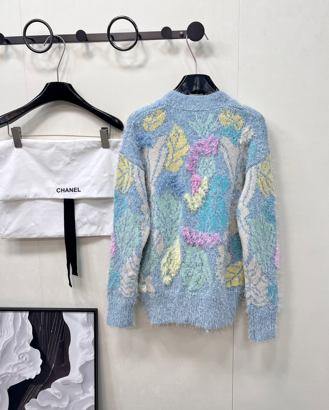 🆕Chanel2025SS早秋新款重工羊毛马海毛针织开衫，定制YB羊毛马海毛材质 质感高级舒适 穿搭舒适