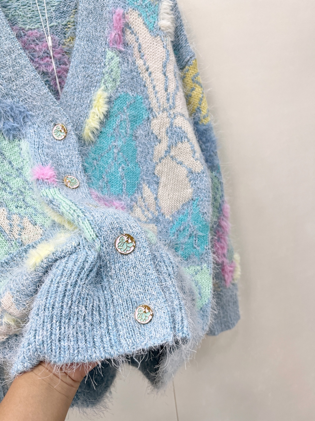 🆕Chanel2025SS早秋新款重工羊毛马海毛针织开衫，定制YB羊毛马海毛材质 质感高级舒适 穿搭舒适