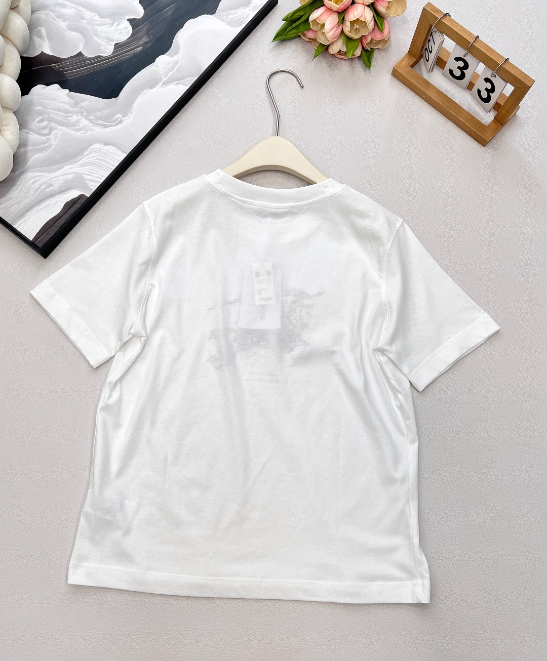 🆕BURBERRYSS新款圆领刺绣战马短袖T恤，定制YB原生全棉材质 透气舒适 质感十足 常规短袖T恤裁