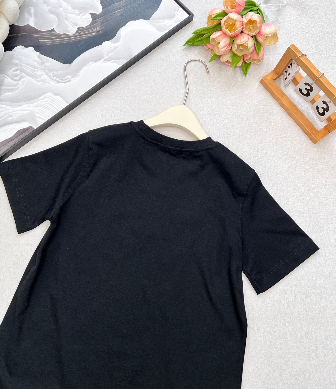 🆕BURBERRYSS新款圆领刺绣战马短袖T恤，定制YB原生全棉材质 透气舒适 质感十足 常规短袖T恤裁