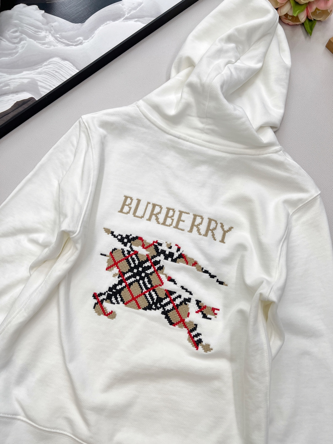 🆕BURBERRY SS新款连帽抽绳卫衣➕长裤套装，定制YB原生全棉材质 柔软亲肤 久洗不易变形起球 质