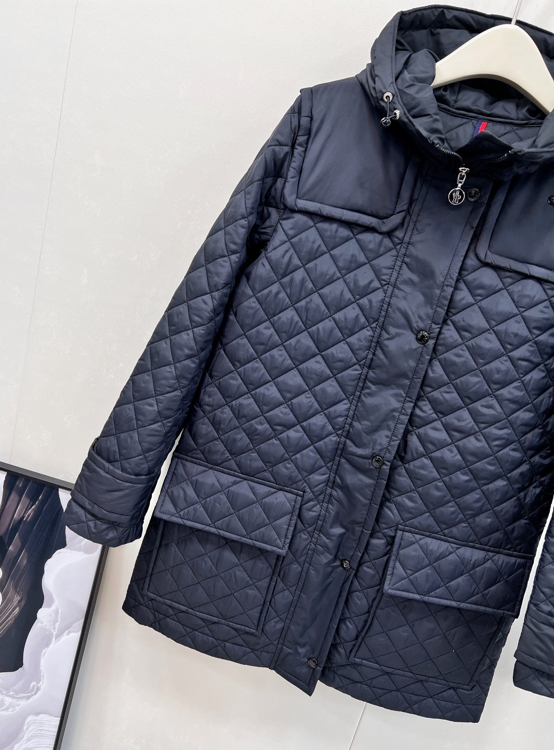🆕MONCLER 25Fw早秋新款菱格夹棉薄款棉服长款外套丨⚠独家高版出品!极简主义设计高级又时髦!休闲