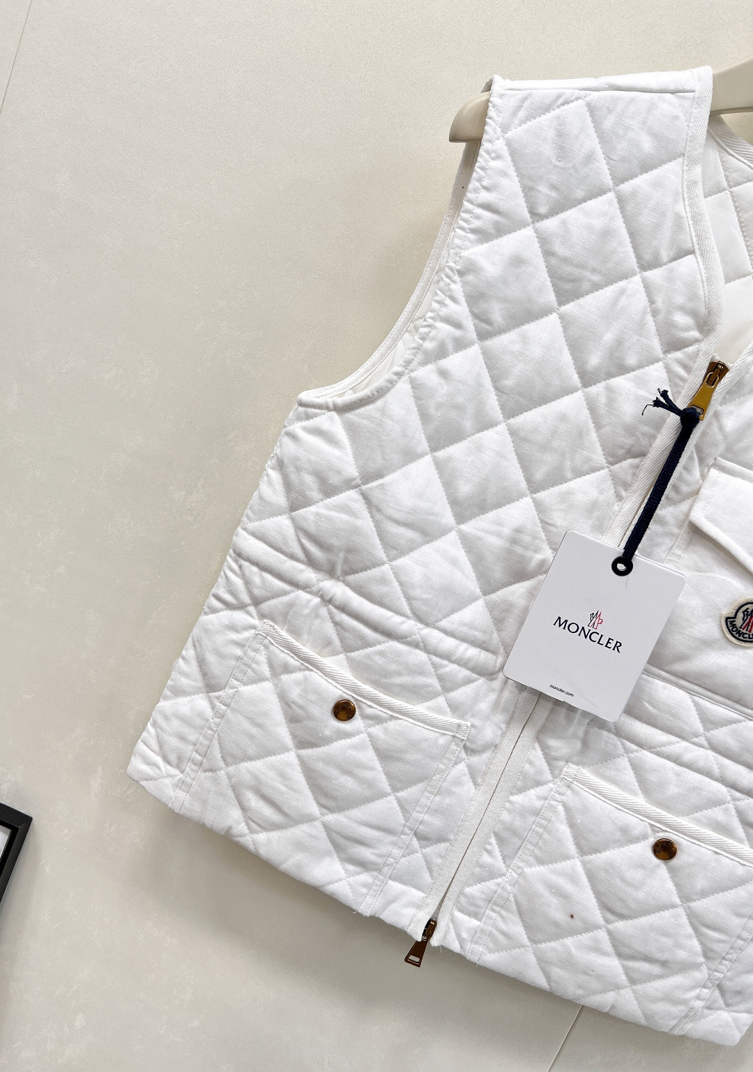 🆕Moncler25FW早秋新款菱格棉服马甲丨⚠独家高版出品！拉链开襟马甲版型 通体采用菱格压纹 多处口