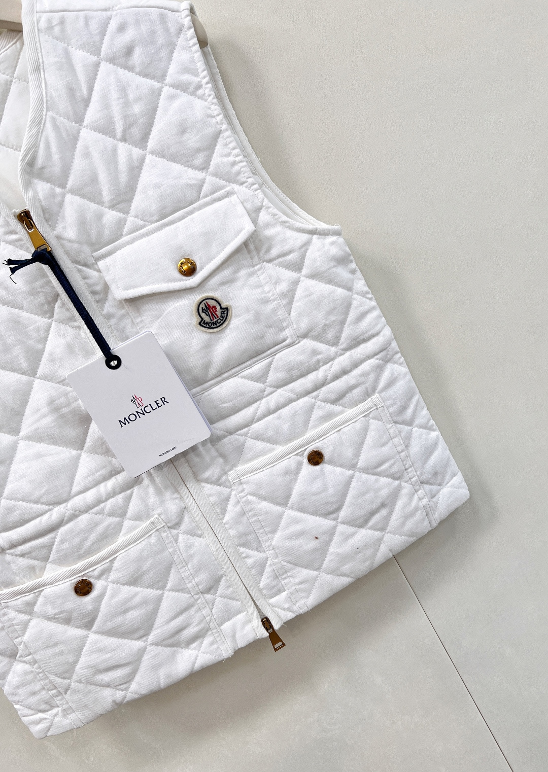 🆕Moncler25FW早秋新款菱格棉服马甲丨⚠独家高版出品！拉链开襟马甲版型 通体采用菱格压纹 多处口